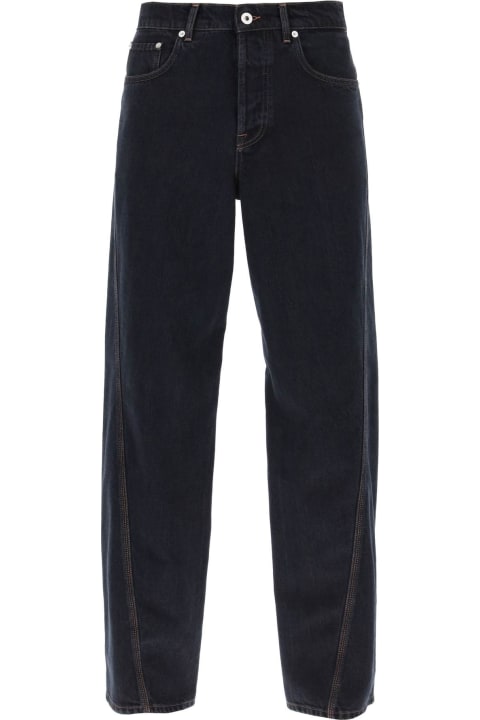 Jeans for Men Lanvin Baggy Jeans With Twisted Seams