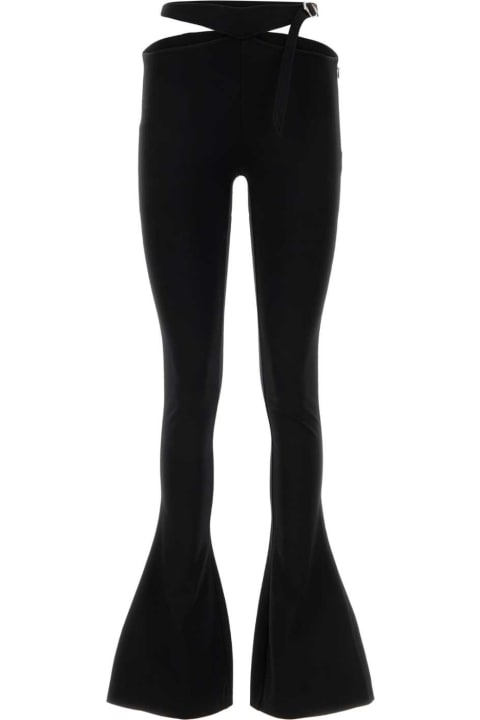 Clothing for Women The Attico Black Jersey Pant