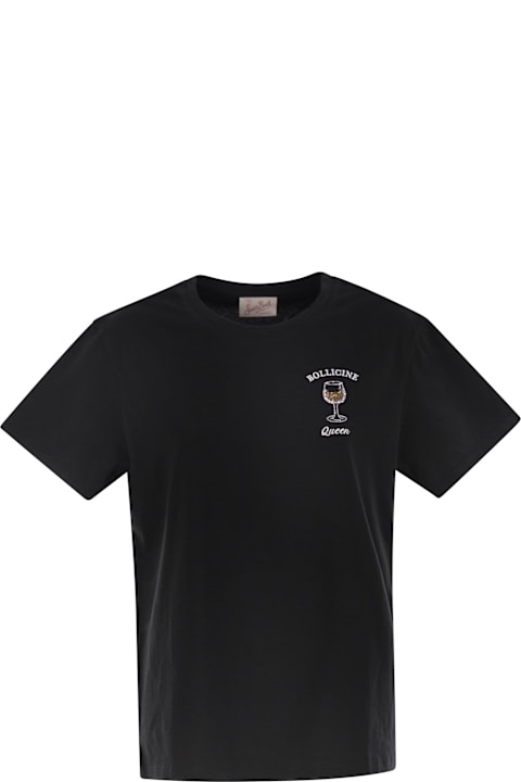 MC2 Saint Barth لـ Women MC2 Saint Barth Emilie - T-shirt With Embroidery On Chest