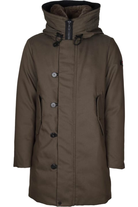 Peuterey Coats & Jackets for Men Peuterey Parka Kasa Ki 03 In Water-repellent Fabric Green Color