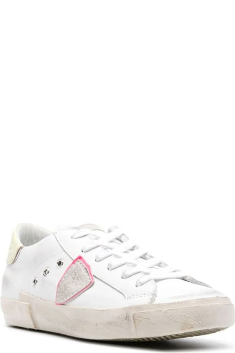 Philippe Model for Women Philippe Model Prsx Low Sneakers - White And Yellow