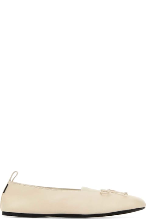 Miu Miu Ivory Nappa Ballerinas
