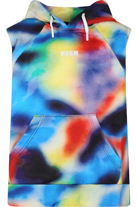 Sale for Kids MSGM Multicolor Sweatshirt For Boy With Logo