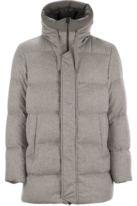 أدوات منزلية Herno Drawstring Padded Bomber Jacket