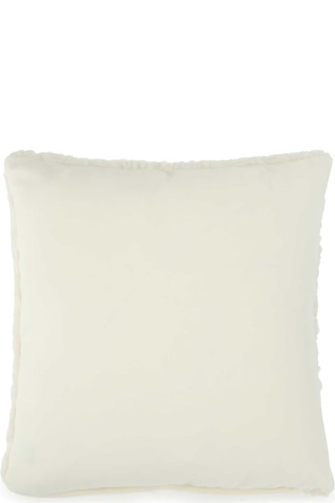 Prada Home Décor Prada Ivory Eco Fur Pillow