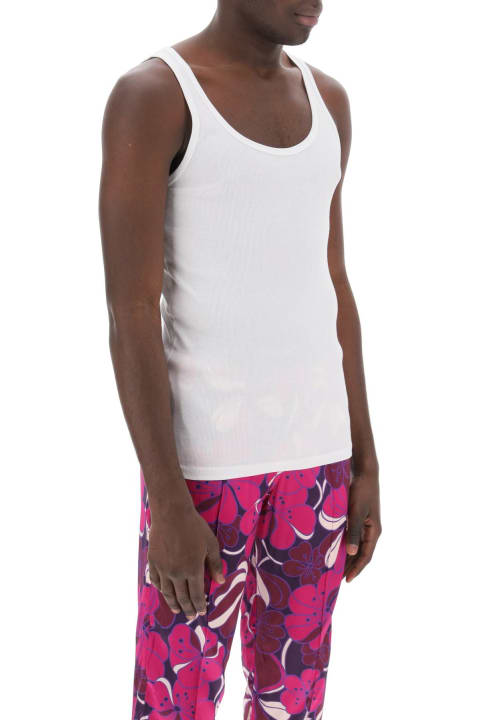 Tom Ford Clothing for Men Tom Ford White Cotton And Modal Tank Top