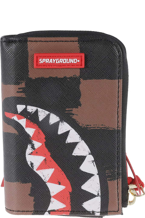 Sprayground Kids Sprayground Shark Zip-around Wallet