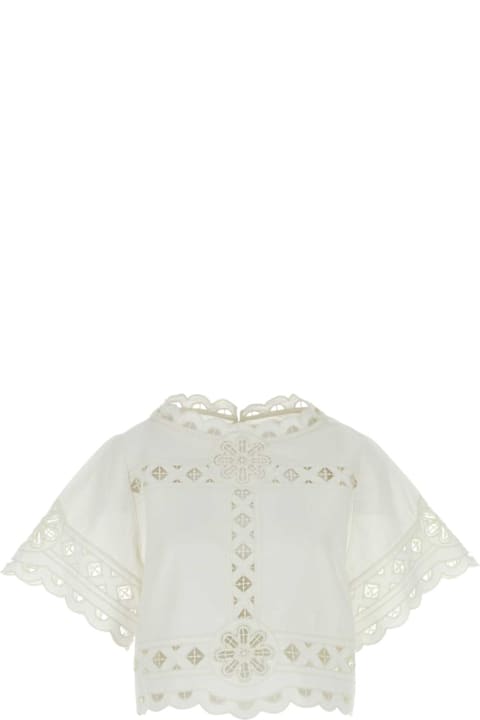 Isabel Marant Clothing for Women Isabel Marant White Cotton Parissa Top