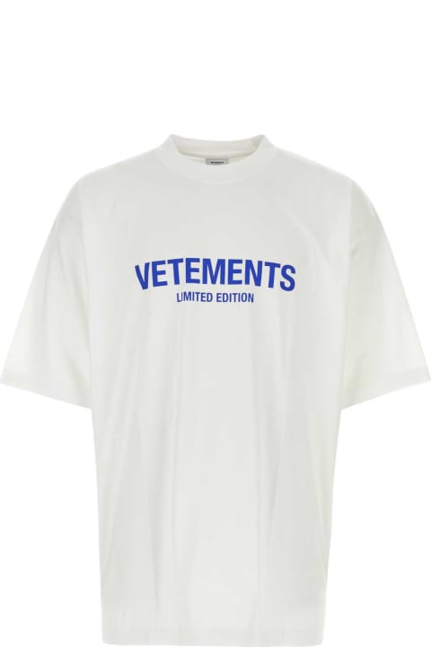 ウィメンズ VETEMENTSのウェア VETEMENTS White Cotton T-shirt