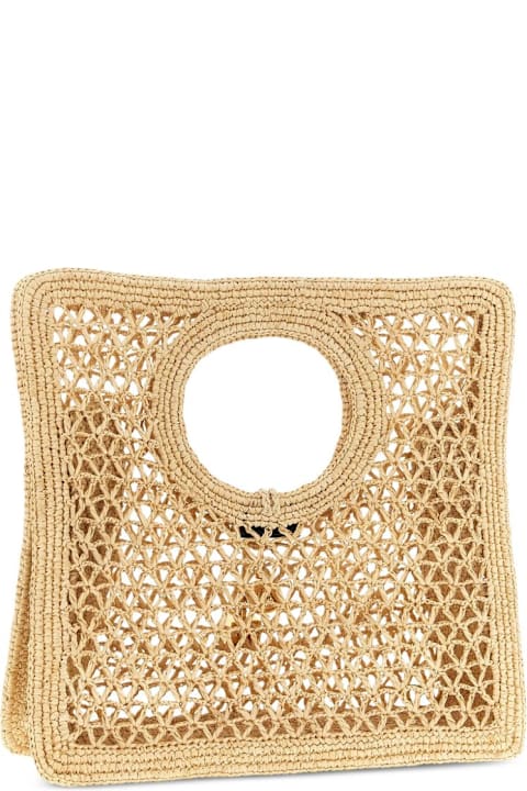 Homeware Jacquemus Le Petit Carre Spiaggia Rafia Handbag