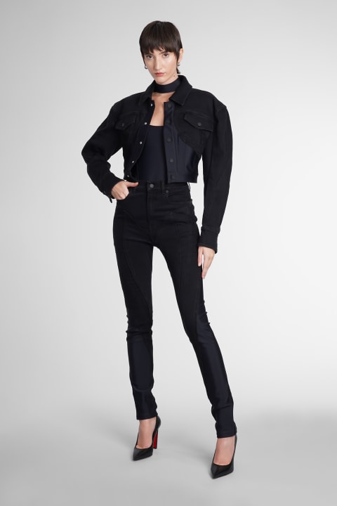 Jeans for Women Mugler Jeans In Black Denim