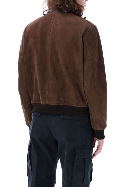 Tom Ford Coats & Jackets for Men Tom Ford Suede Harrington Jacket