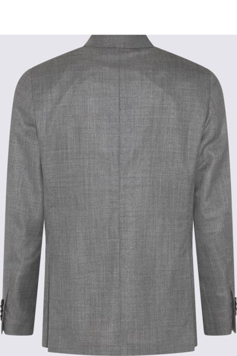 Lardini for Men Lardini Grey Wool Suits