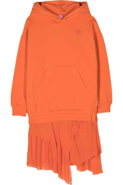 ガールズ Dieselのワンピース＆ドレス Diesel Orange Dress Girl