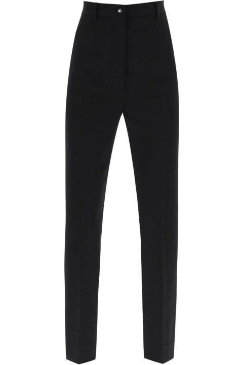 Dolce & Gabbana Pants & Shorts for Women Dolce & Gabbana Milano Stitch Cigarette Pants