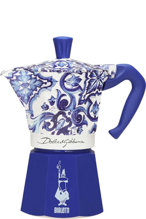 Dolce & Gabbana Tableware Dolce & Gabbana Moka Express Bialetti Dolce&gabbana Blu Mediterraneo