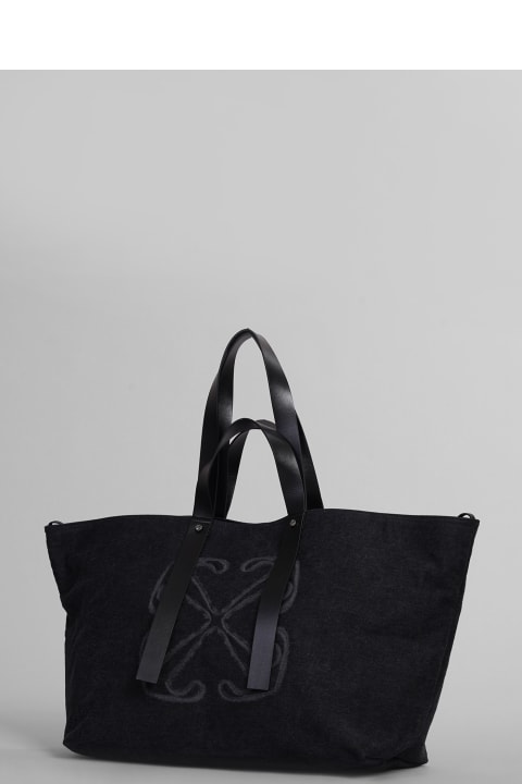 Fashion for Women Off-White Day Off Large Tote In Black Cotton