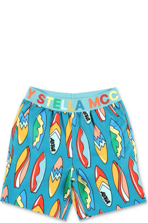 Swimwear for Boys Stella McCartney Kids Swim-board Printed Swim Shorts