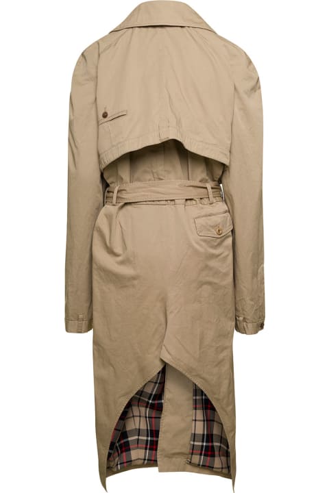 Deconstructed Trench Cotton Twill