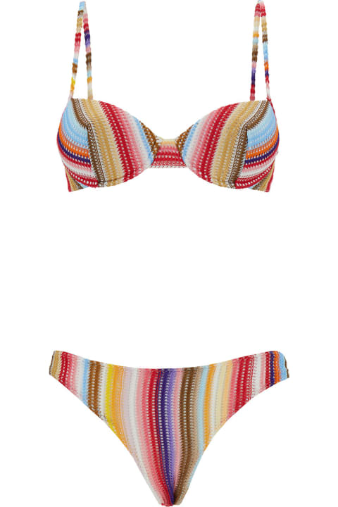 Missoni Swimwear for Women Missoni Multicolor Bikini With Stripe Motif In Viscose Woman