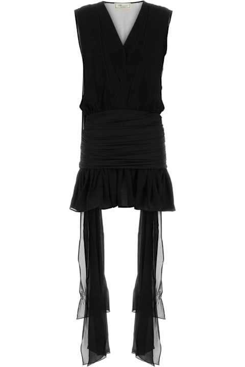 Blumarine for Men Blumarine Black Georgette Mini Dress