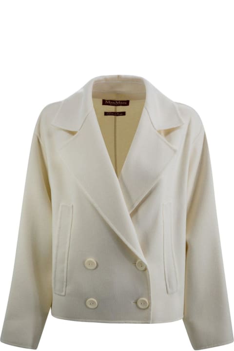Max Mara Studio Coats & Jackets for Women Max Mara Studio Double-breasted Long-sleeved Coat