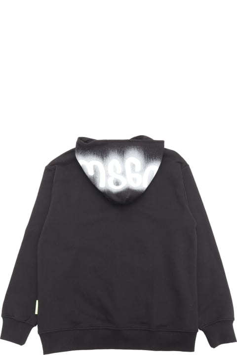 MSGM Sweaters & Sweatshirts for Boys MSGM Hoodie Boy Nero/black