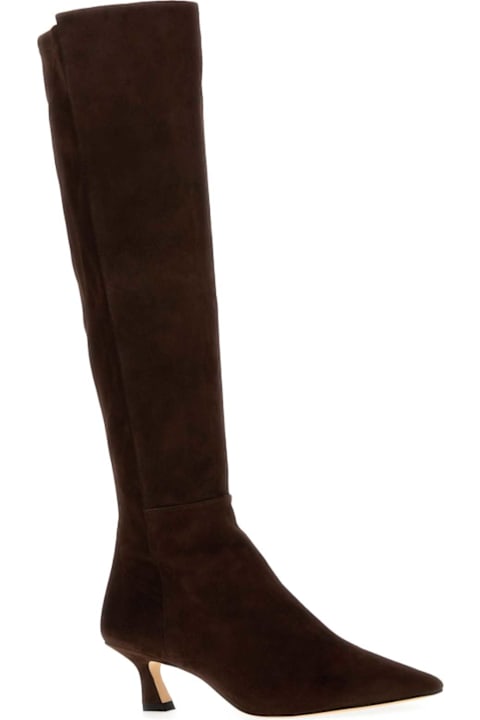 Homeware Stuart Weitzman Chocolate Suede Winnie Boots