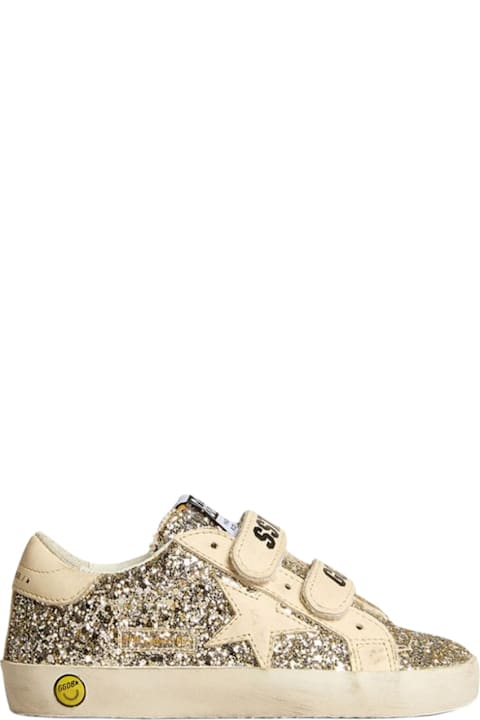 Golden Goose Shoes for Girls Golden Goose Old School Laminated Suede Upper Leather Star And Heel