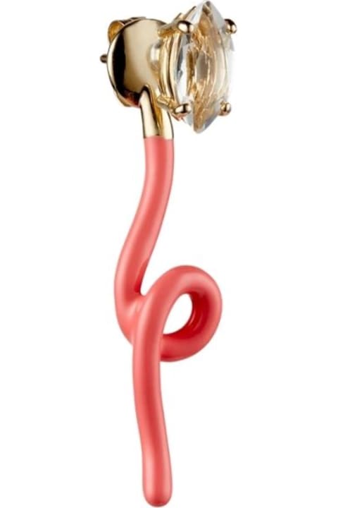 Bea Bongiasca Jewelry for Women Bea Bongiasca Enamel Pink Earrings