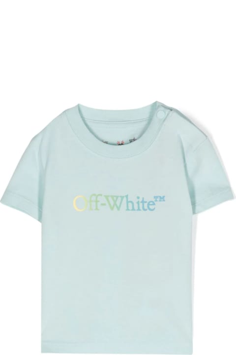 ベビーボーイズ トップス Off-White Off White T-shirts And Polos Clear Blue