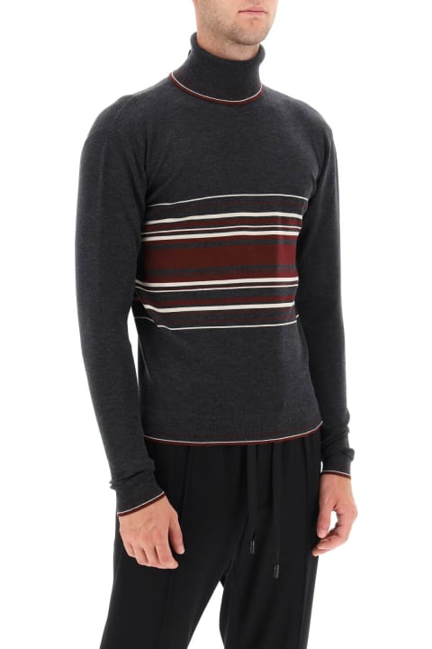 Dolce & Gabbana Clothing for Men Dolce & Gabbana Striped Turtleneck Sweater