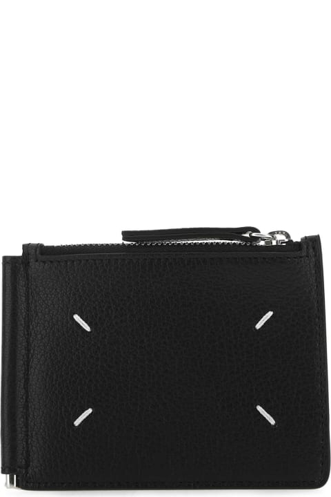 Maison Margiela Accessories for Women Maison Margiela Black Leather Card Holder