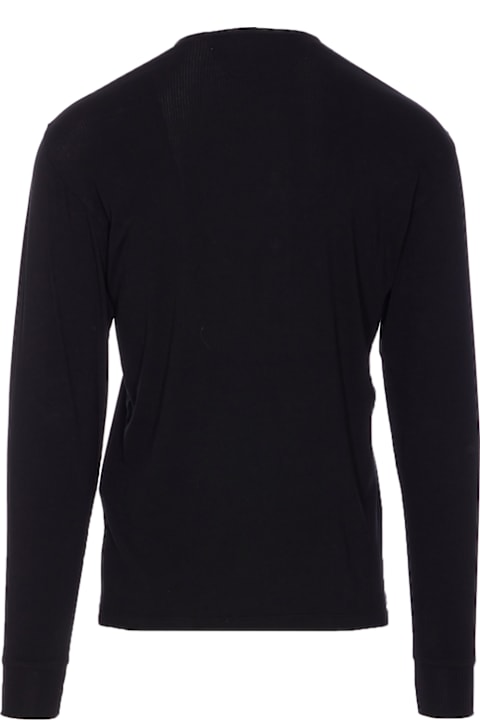 Homeware Tom Ford Ribbed Longsleeves Henley T-shirt