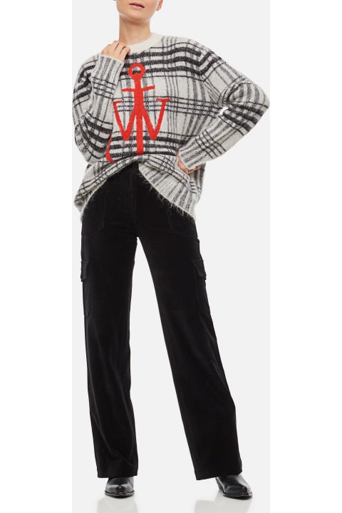 J.W. Anderson for Women J.W. Anderson Tartan Check Wool Blend Jumper