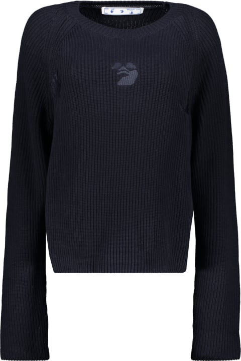 Homeware Off-White Long Sleeve Crew-neck Sweater