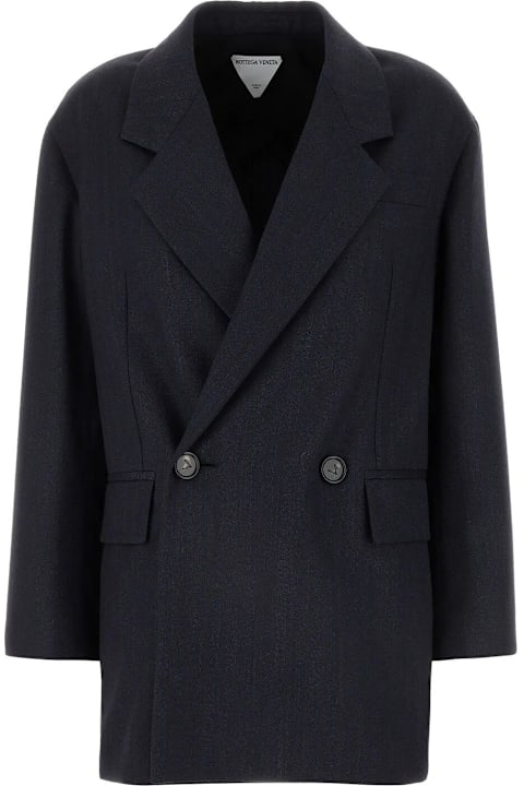Bottega Veneta Dark Blue Wool Blazer | italist