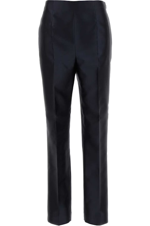 Alberta Ferretti Blue Georgette Pant