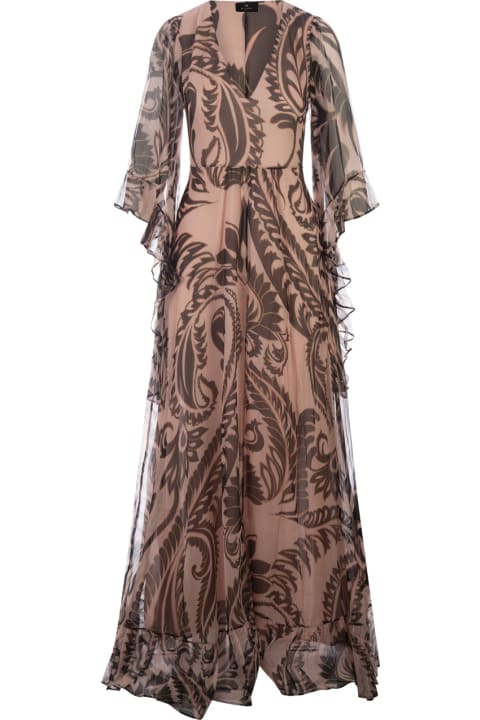 Clothing for Women Etro Pink Printed Maxi Dress