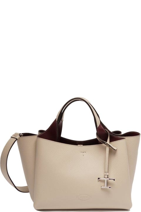 Tod's for Women Tod's Logo Plaque Top Handle Bag