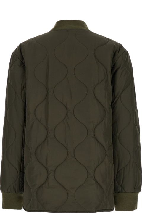 A.P.C. for Women A.P.C. 'camila' Military Green Jacket With Snap Buttons In Quilted Fabric Woman