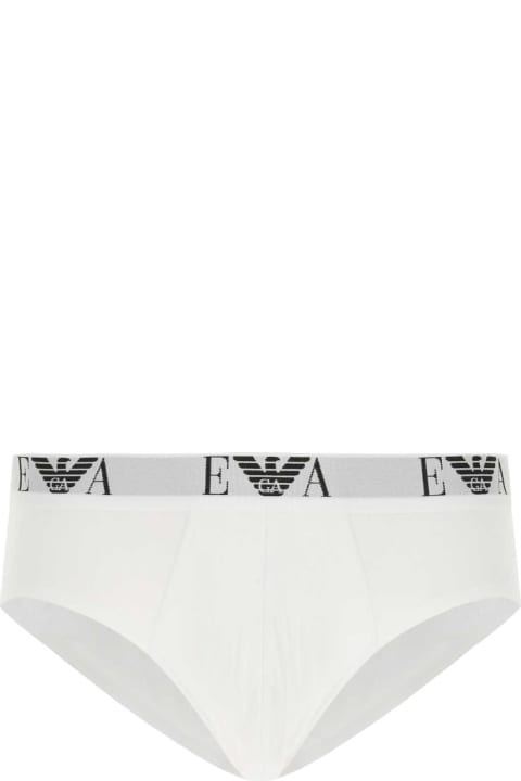Emporio Armani Underwear for Men Emporio Armani White Cotton Brief Set