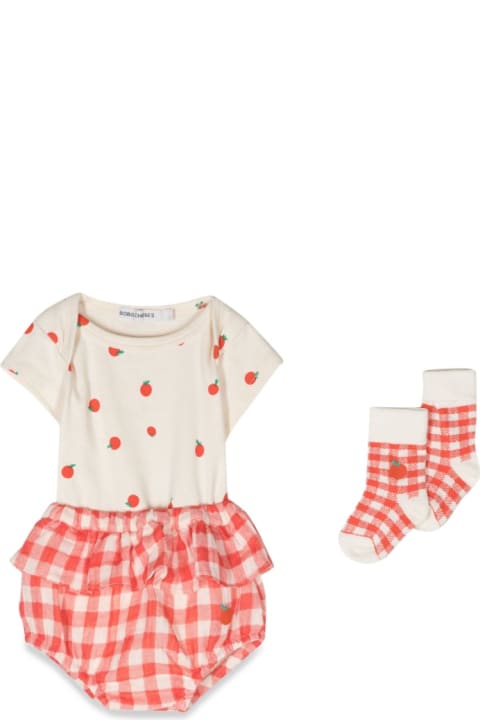Bodysuits & Sets for Baby Girls Bobo Choses Baby Tomato Body And Vichyaccesorios Set
