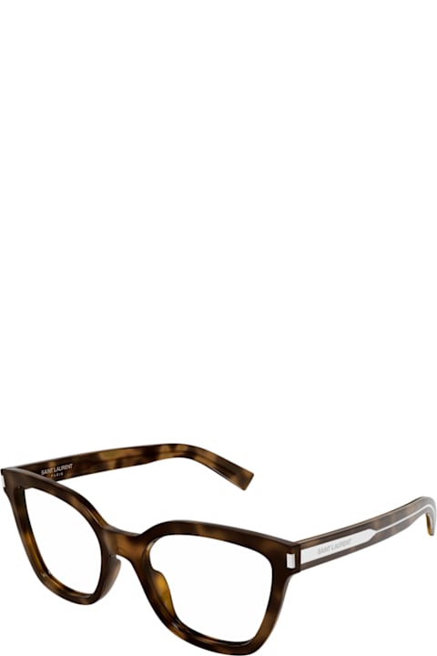 Gloves for Women Saint Laurent Eyewear Saint Laurent Sl 748 Linea Corner Angle 003 Havana Crystal Trasparent Gloves