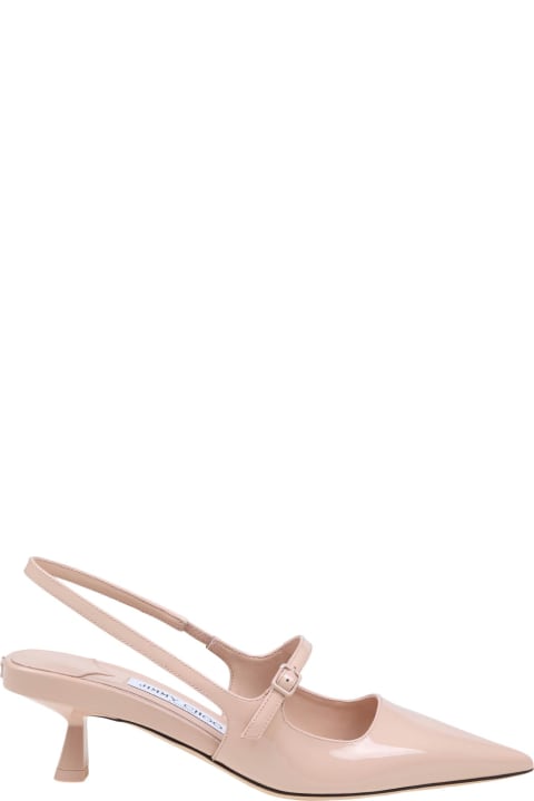 Jimmy Choo High-Heeled Shoes for Women Jimmy Choo Slingback In Nude Painted Leather