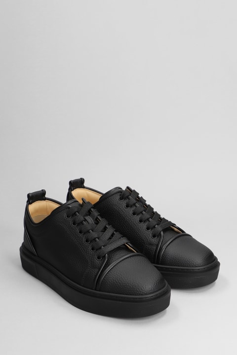 Christian Louboutin for Men Christian Louboutin Adolon Junior Sneakers In Black Leather