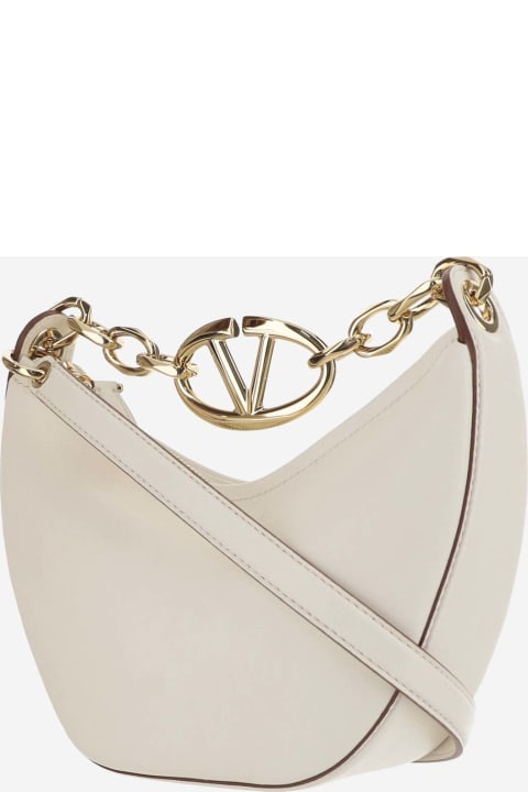 Shoulder Bags for Women Valentino Garavani Mini Hobo Vlogo Moon Bag In Nappa Leather With Chain