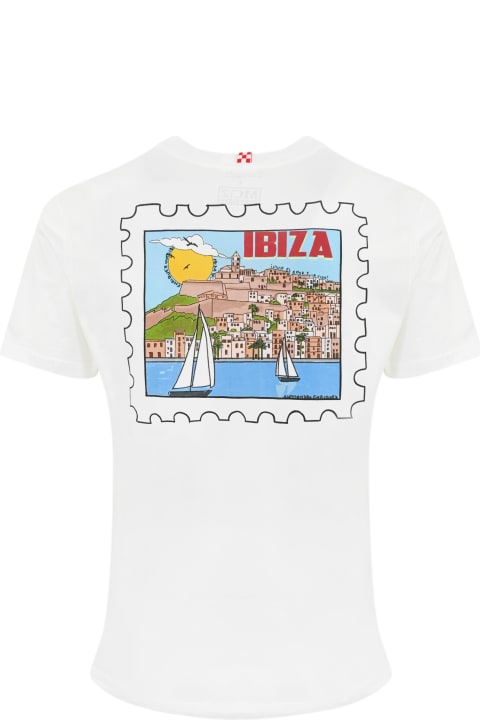 MC2 Saint Barth Topwear for Men MC2 Saint Barth T-shirt With Ibiza Postcard Print