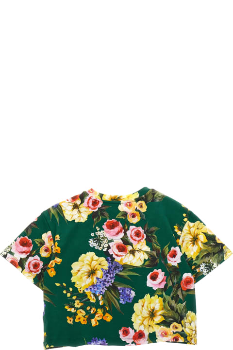 T-Shirts & Polo Shirts for Girls Dolce & Gabbana Floral Print T-shirt