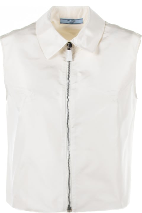 Sale for Women Prada Sleeveless Faille Shirt